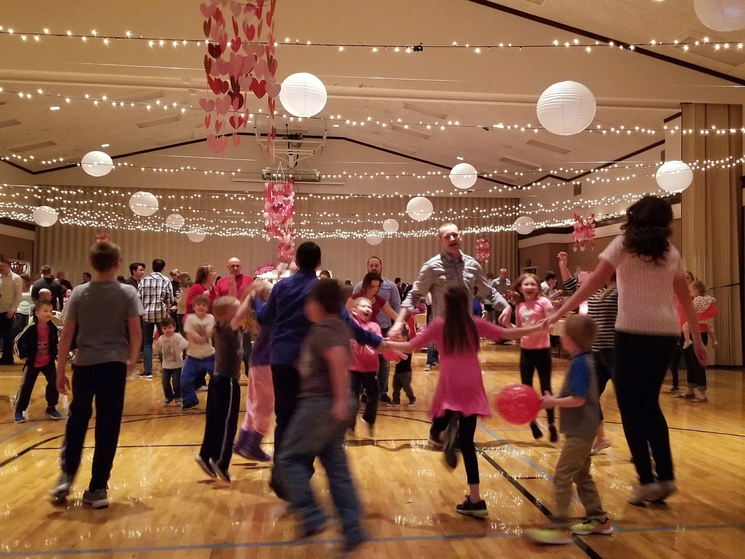 Dancing at a ward party in Davis County, Utah.